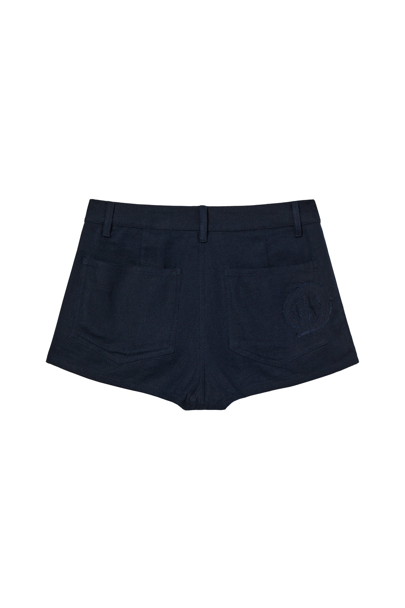 Deinet - Deinet D Logo Linen Shorts (Navy) product image 1 | TRAB K-Fashion Australia