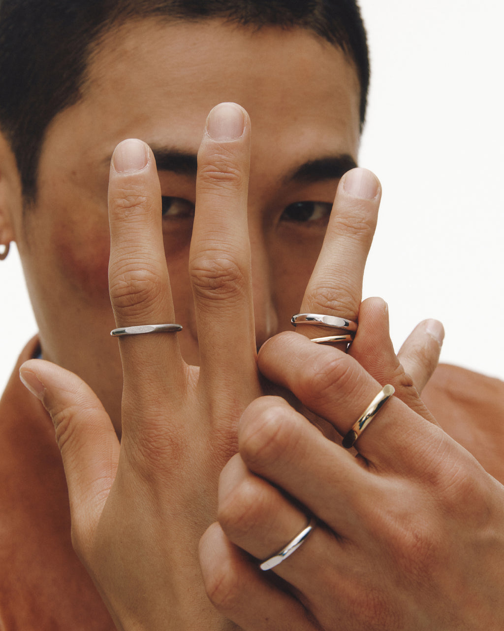 Numbering - 3 Sided Signet Ring (M) #7405 product image 1 | TRAB K-Fashion Australia