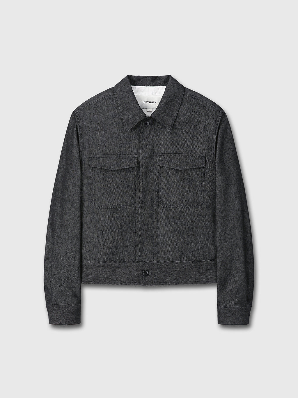 Tonywack - Hidden Button Denim Blouson (Charcoal Indigo) product image 8 | TRAB K-Fashion Australia