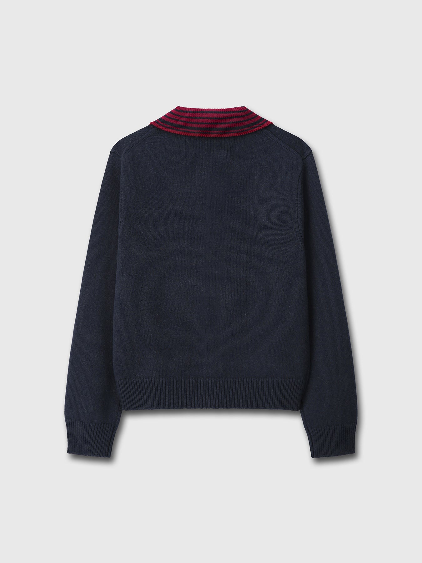 Tonywack - Contrast Collar Full-Zip Blouson (Navy) product image 9 | TRAB K-Fashion Australia