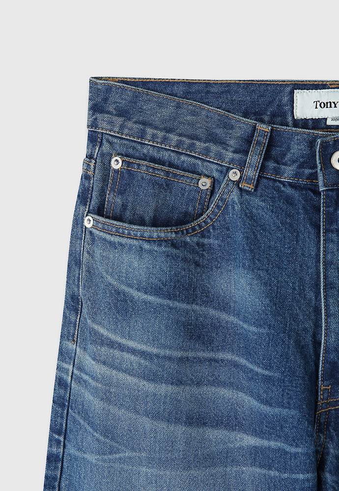 Tonywack - Straight Cut Denim Jeans (Mid Blue) product image 9 | TRAB K-Fashion Australia