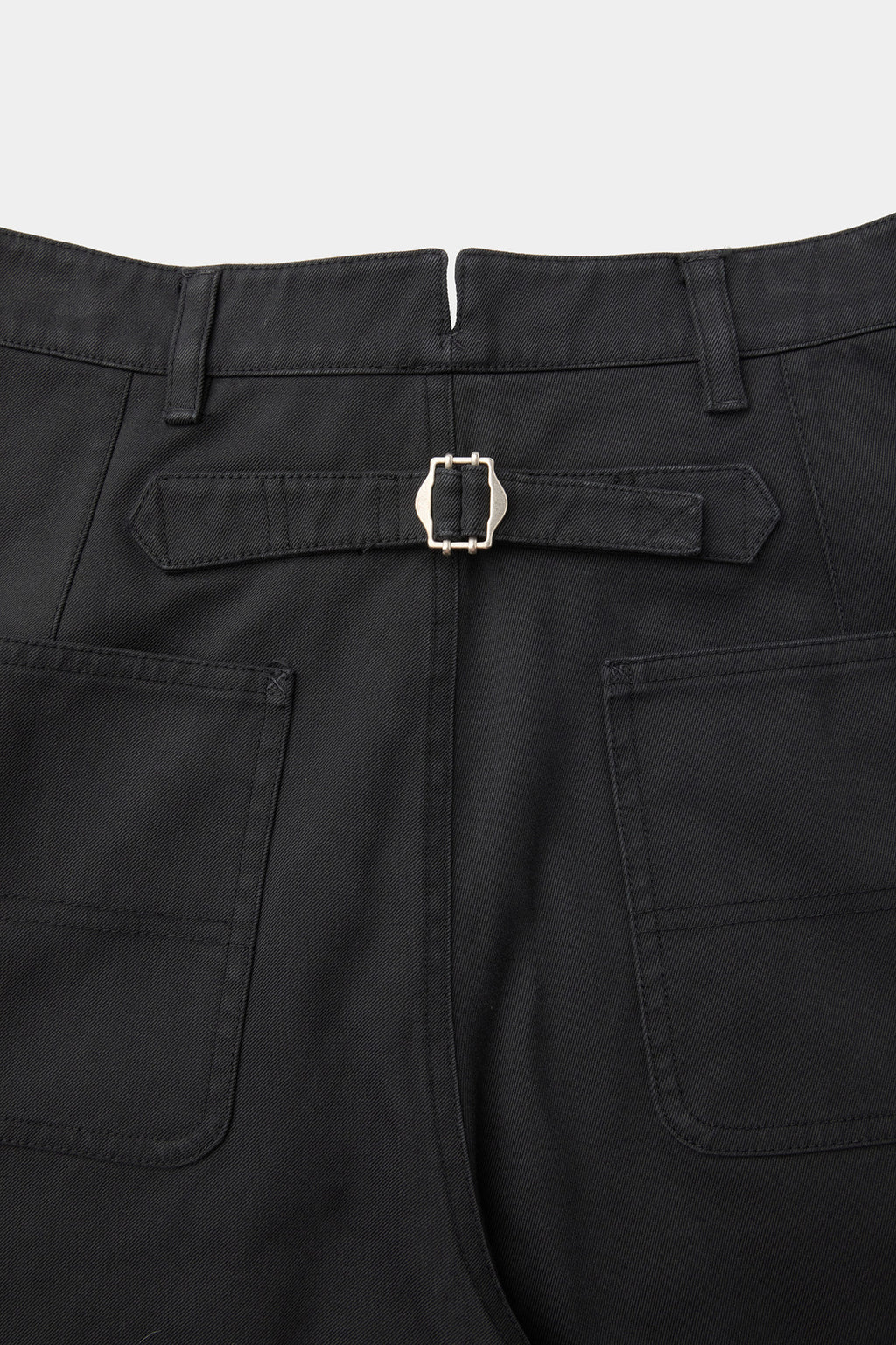 Coor - Cinched Back Embossed Washed Curved Pants (Washed Black) product image 6 | TRAB K-Fashion Australia