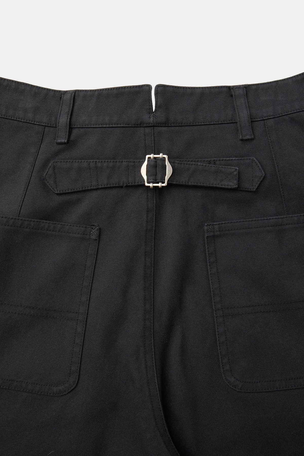 Coor - Cinched Back Embossed Washed Curved Pants (Washed Black) product image 6 | TRAB K-Fashion Australia