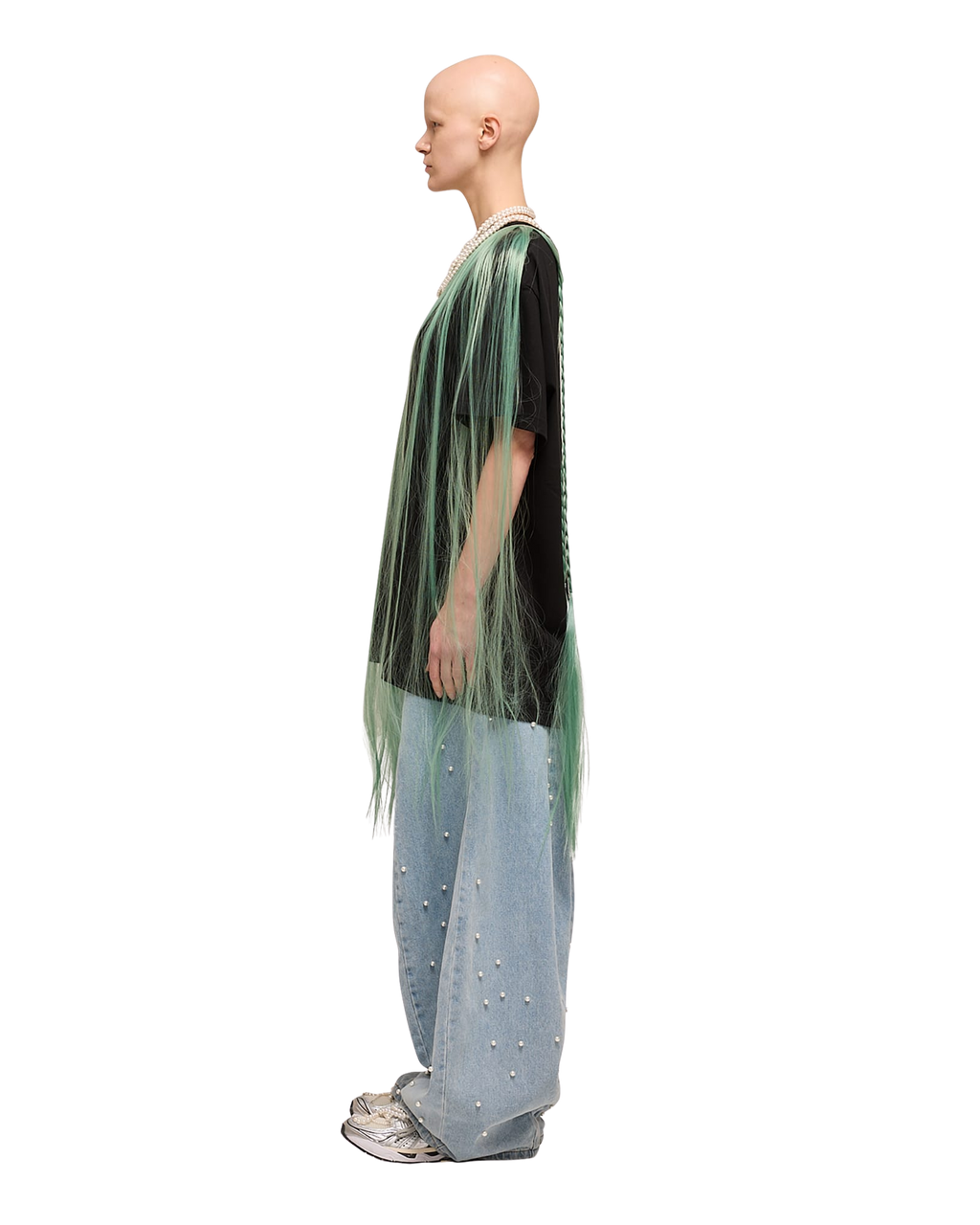 Kimhe Kim - Pearl Embellished Balloon Jeans (Sky Blue) product image 10 | TRAB K-Fashion Australia