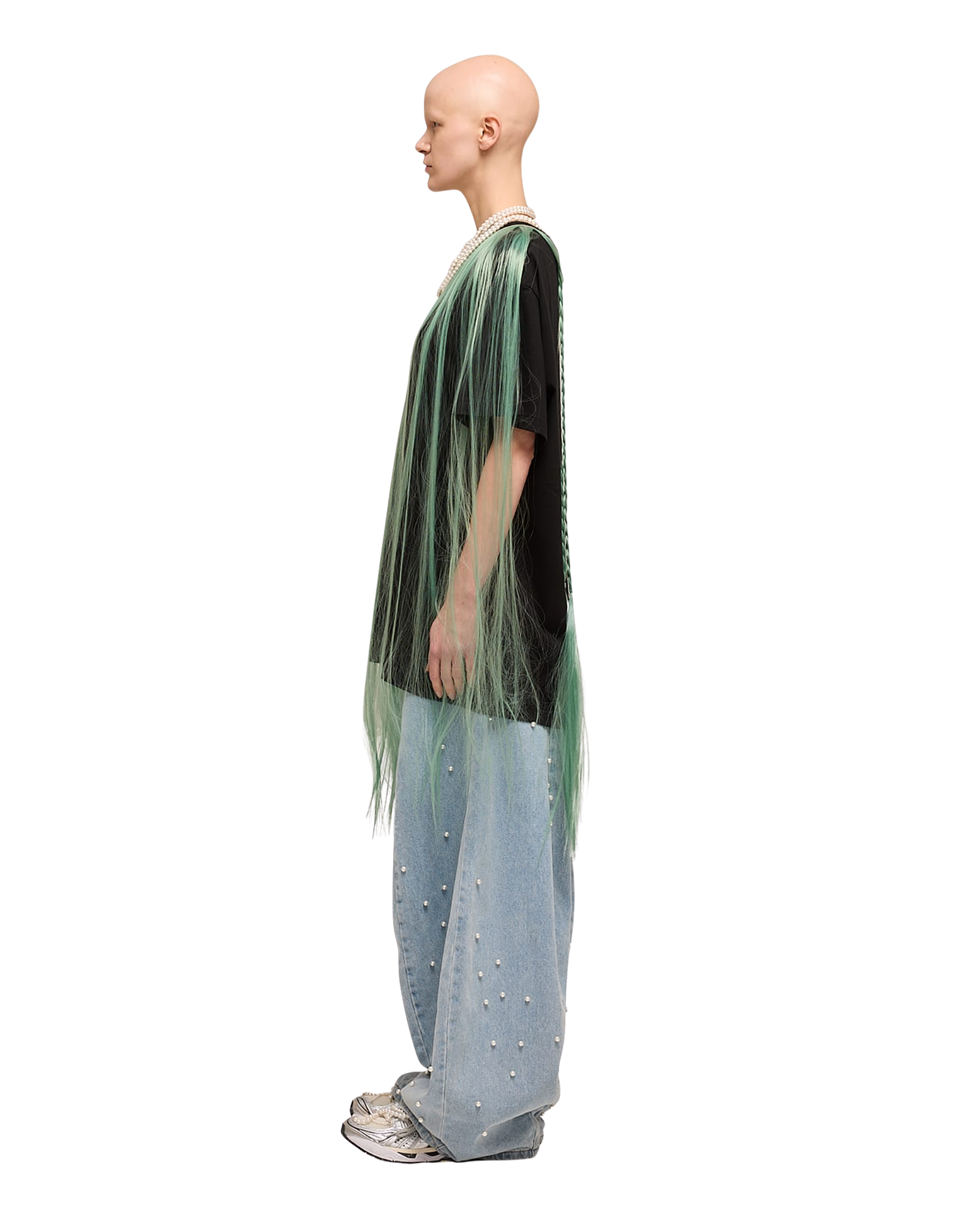 Kimhe Kim - Pearl Embellished Balloon Jeans (Sky Blue) product image 10 | TRAB K-Fashion Australia