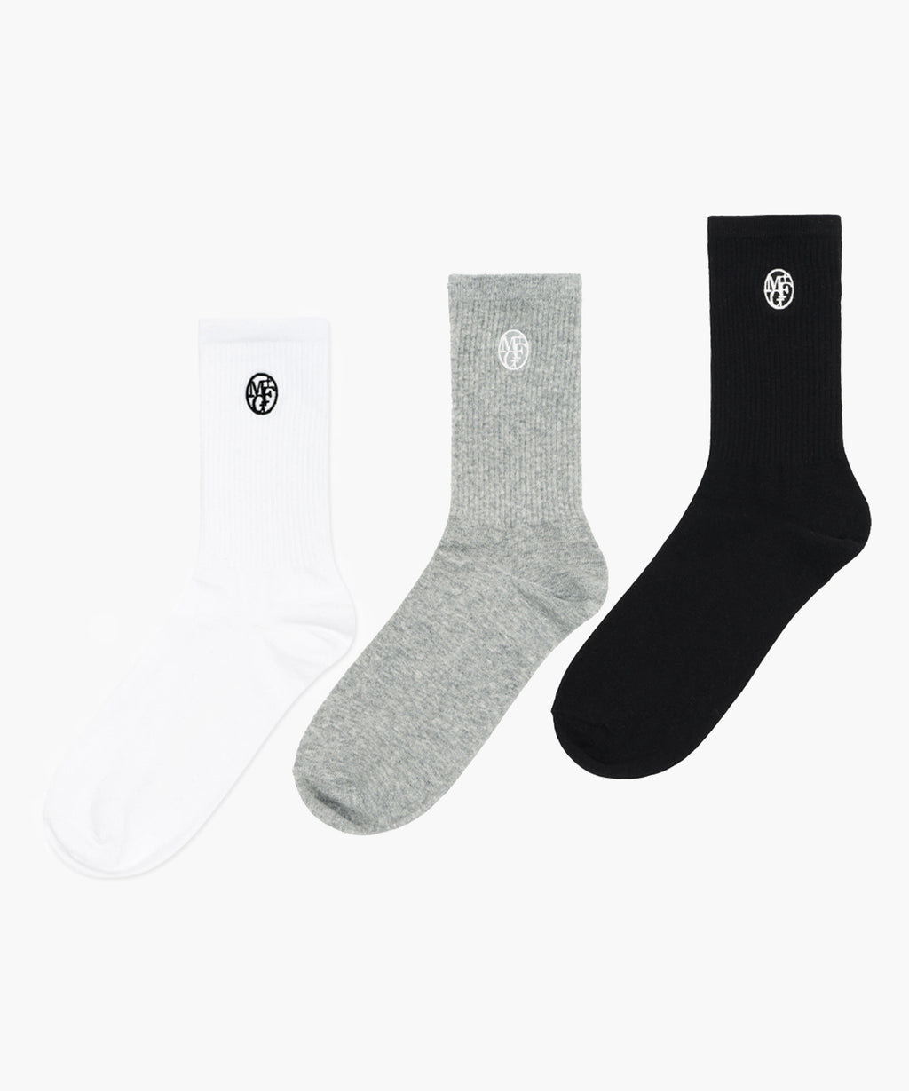 Marithe & Francois Girbaud - Circle Logo Socks 3pack (Multi) product image 1 | TRAB K-Fashion Australia