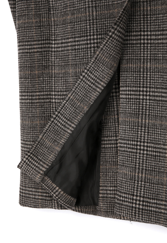 Tonywack - Sortie Wrap Coat (Brown Glen Check) product image 12 | TRAB K-Fashion Australia