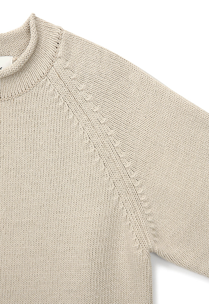 Tonywack - Raglan Rollneck Distressed Sweater (Clay Beige) product image 8 | TRAB K-Fashion Australia