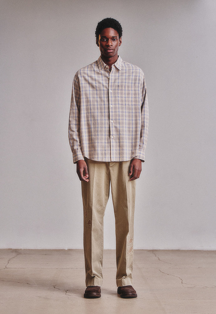 Art if acts - French Check Shirt (Cliff/Blue) product image 3 | TRAB K-Fashion Australia