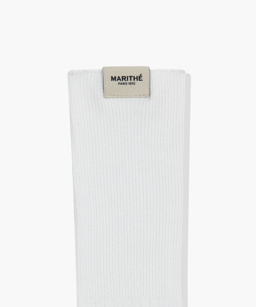 Marithe & Francois Girbaud - Over Knee Long Socks (White) product image 3 | TRAB K-Fashion Australia