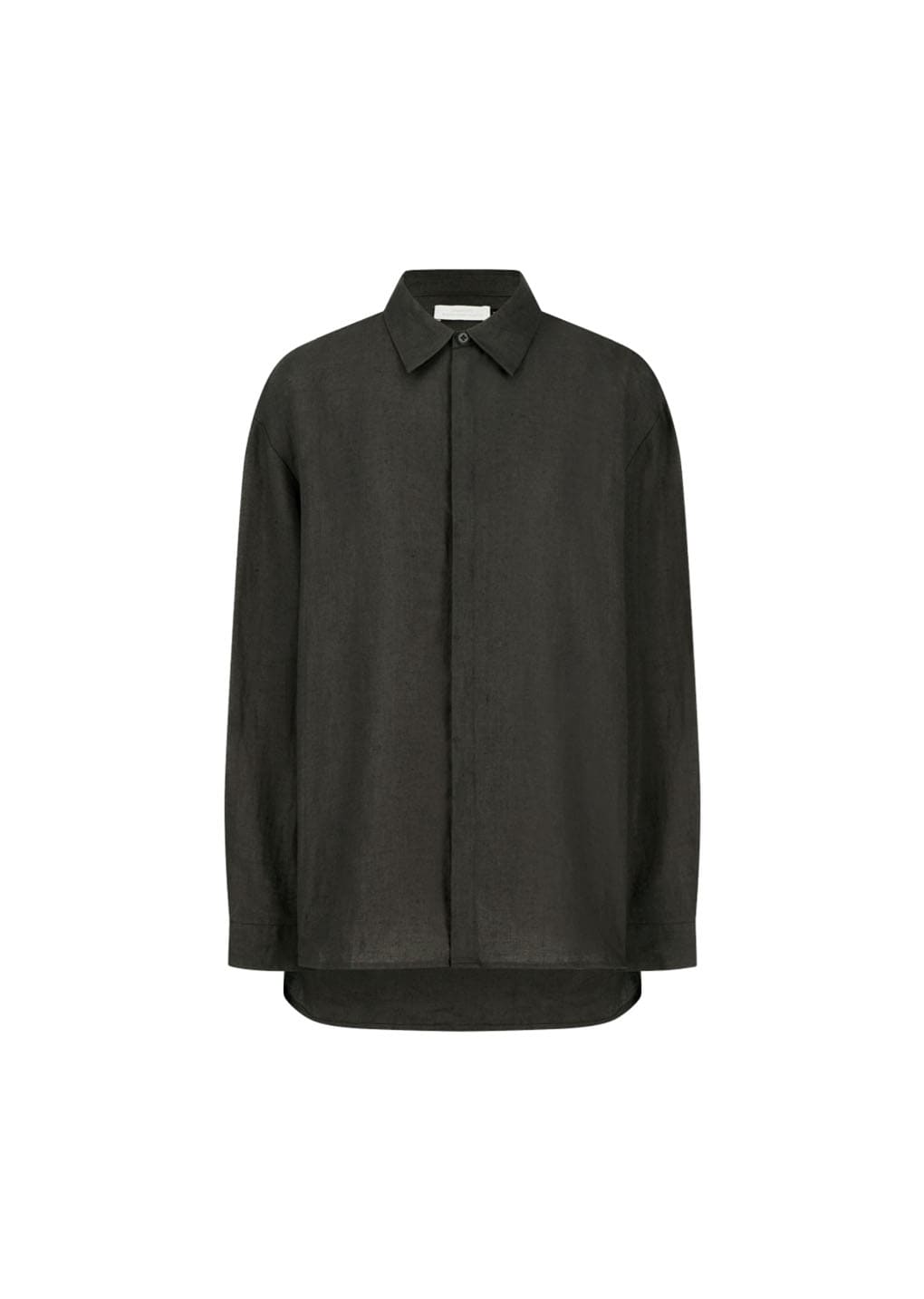 Amomento - Linen Oversized Shirt (Khaki Grey) product image 8 | TRAB K-Fashion Australia