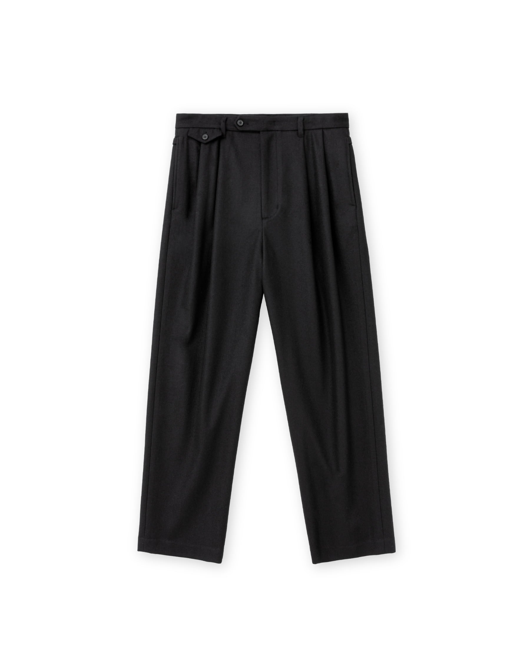 Brownyard - Pure Wool Two Tuck Pants (Black) product image 3 | TRAB K-Fashion Australia