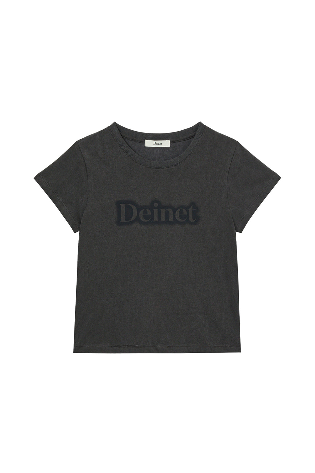 Deinet - Spray Logo Pigment T-Shirt (Charcoal) product image 1 | TRAB K-Fashion Australia