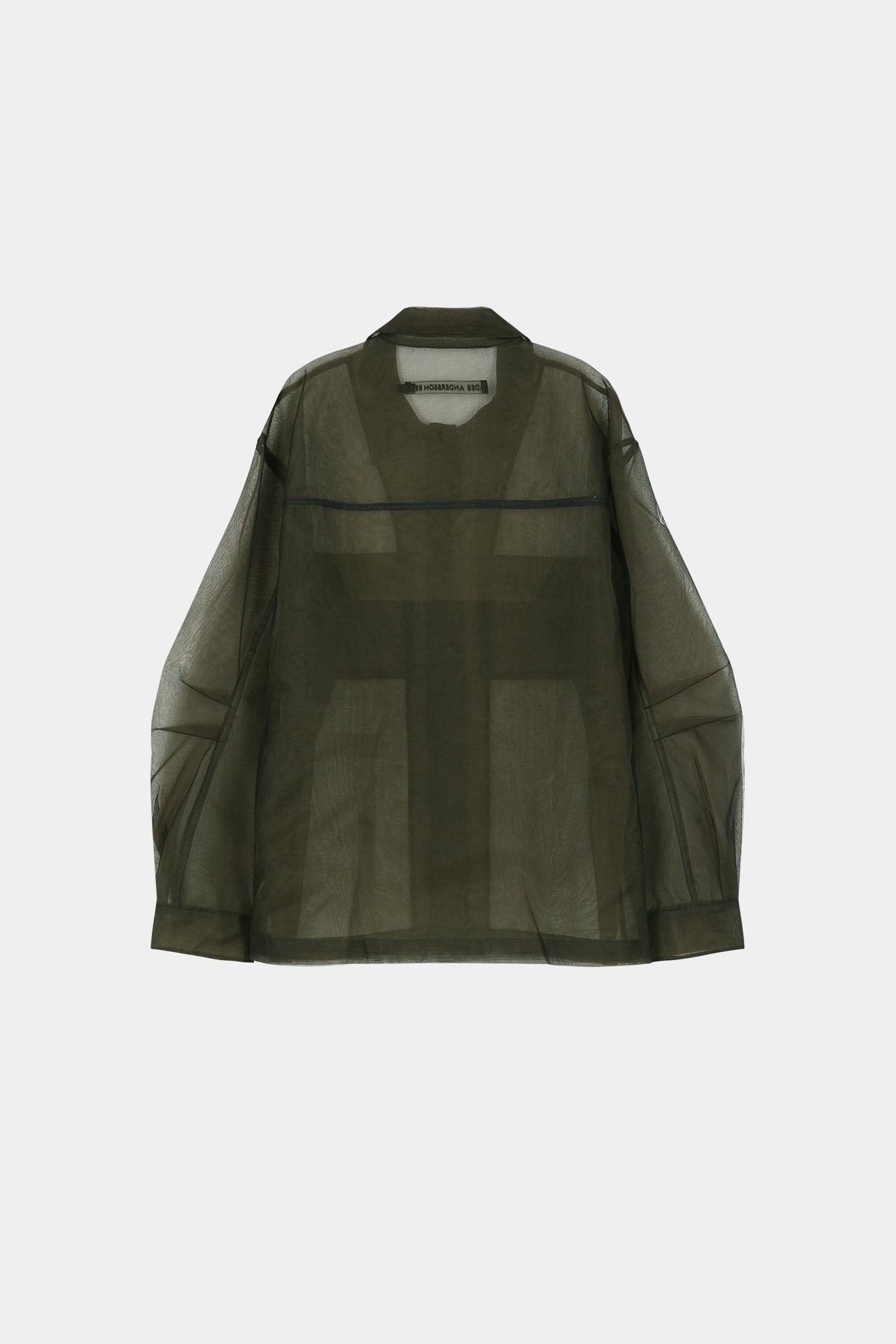 Andersson Bell - Karim Sheer Over Shirt (Brown) product image 11 | TRAB K-Fashion Australia