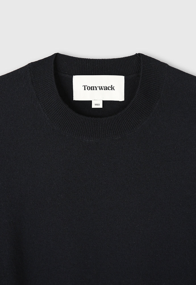 Tonywack - Super Fine Wool Cuffs Button Knit (Dark Navy) product image 9 | TRAB K-Fashion Australia