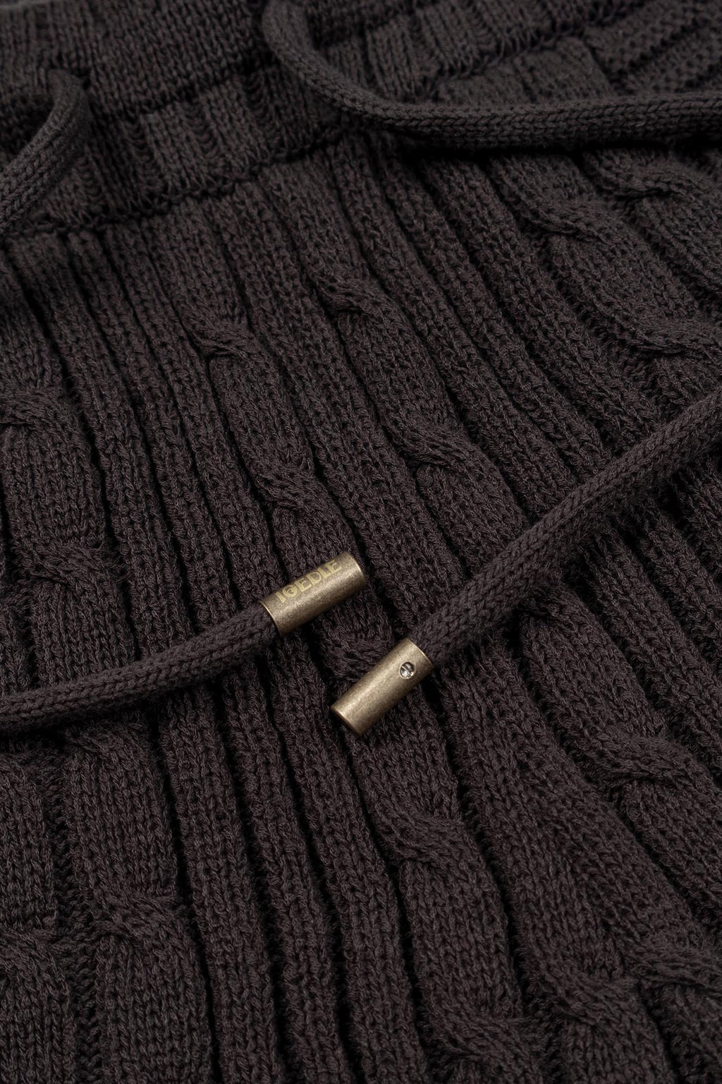Ioedle - Seeping New Town Cable Knit Shorts (Charcoal) product image 7 | TRAB K-Fashion Australia