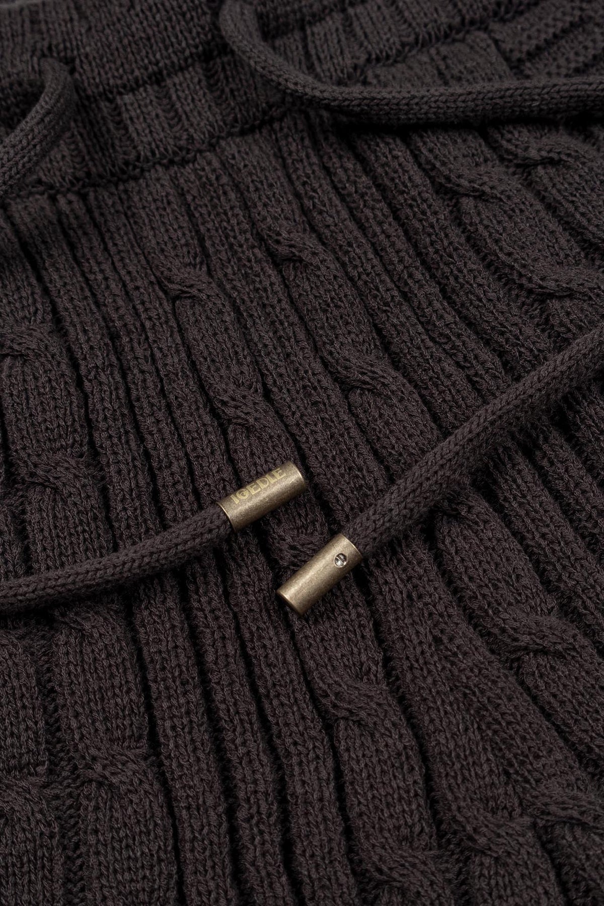 Ioedle - Seeping New Town Cable Knit Shorts (Charcoal) product image 7 | TRAB K-Fashion Australia