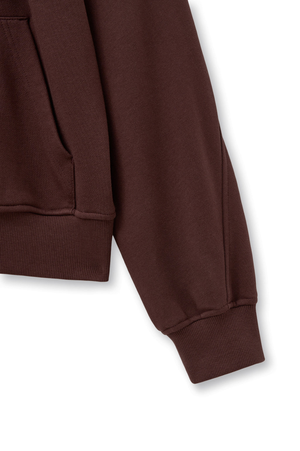 Matin Kim - Drawstring Point Zip Up Hoody (Burgundy) product image 4 | TRAB K-Fashion Australia