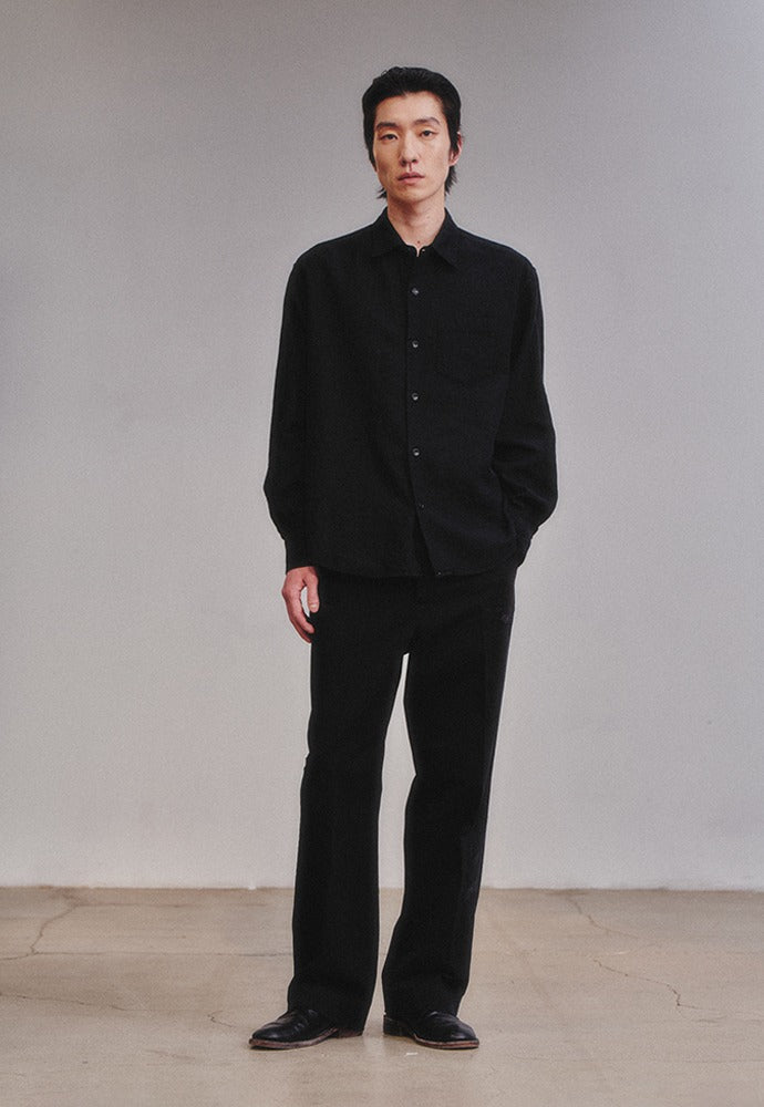 Art if acts - Washed Linen Shirt (Black) product image 1 | TRAB K-Fashion Australia