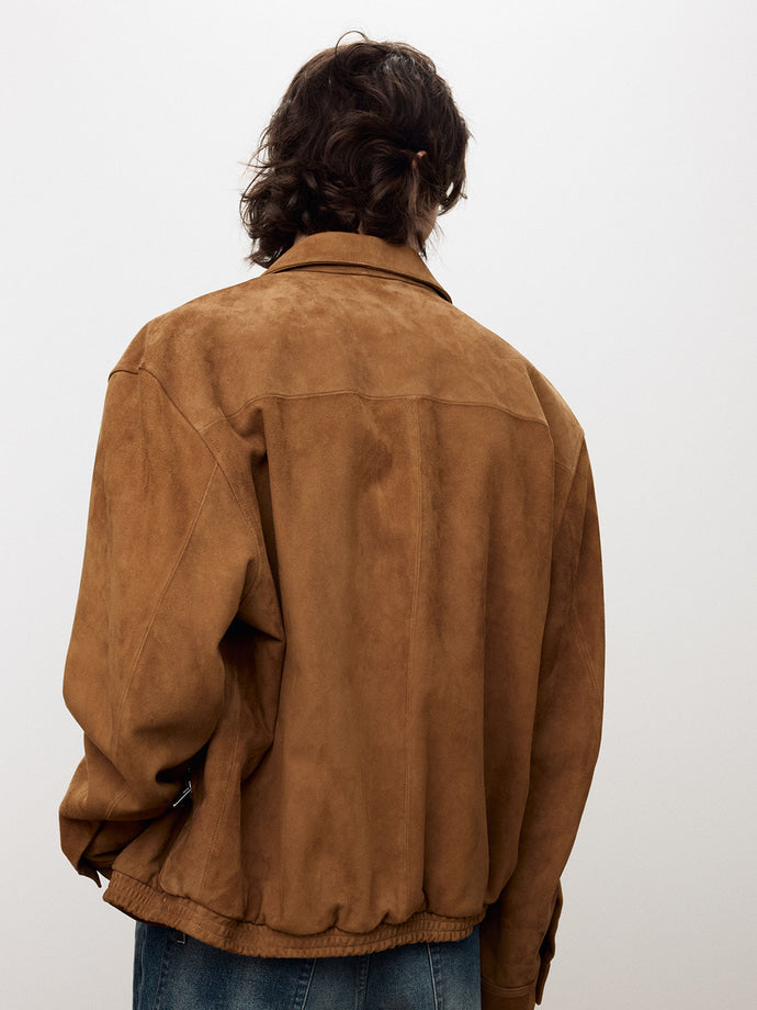 Tonywack - Goat Suede Blouson Jacket (Camel) product image 7 | TRAB K-Fashion Australia