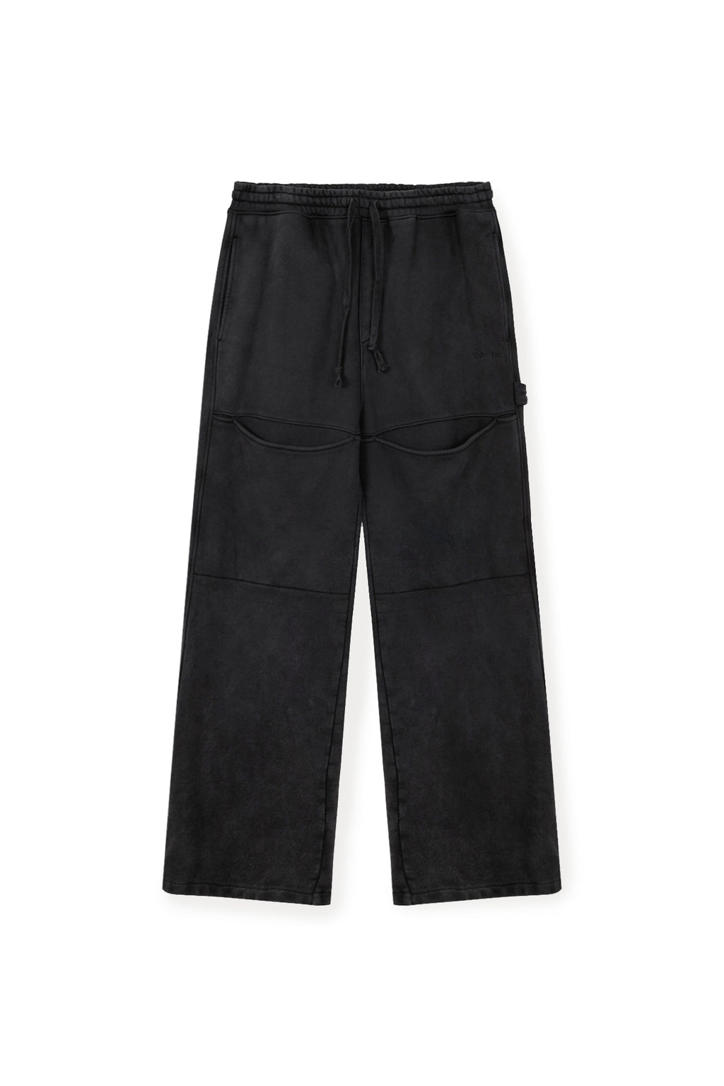 Matin Kim - Cut Out Washed Sweatpants (Charcoal) product image 1 | TRAB K-Fashion Australia
