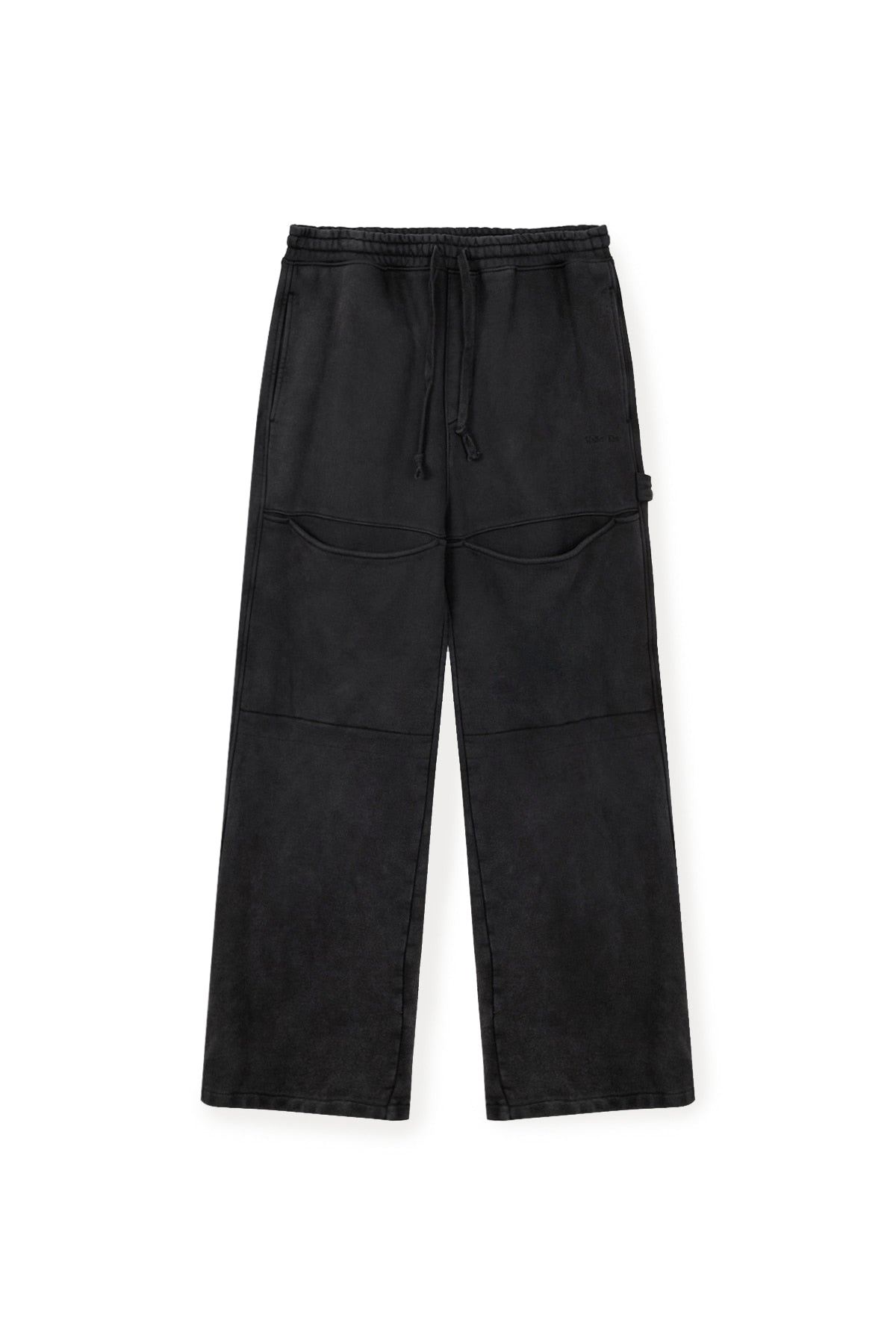 Matin Kim - Cut Out Washed Sweatpants (Charcoal) product image 1 | TRAB K-Fashion Australia