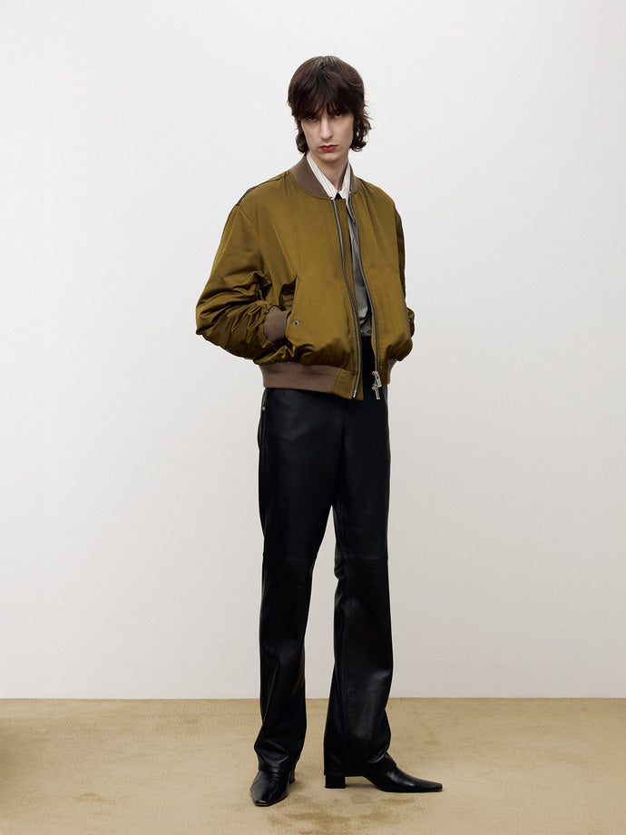 Tonywack - Nylon Bomber Jacket (Olive Gold) product image 4 | TRAB K-Fashion Australia