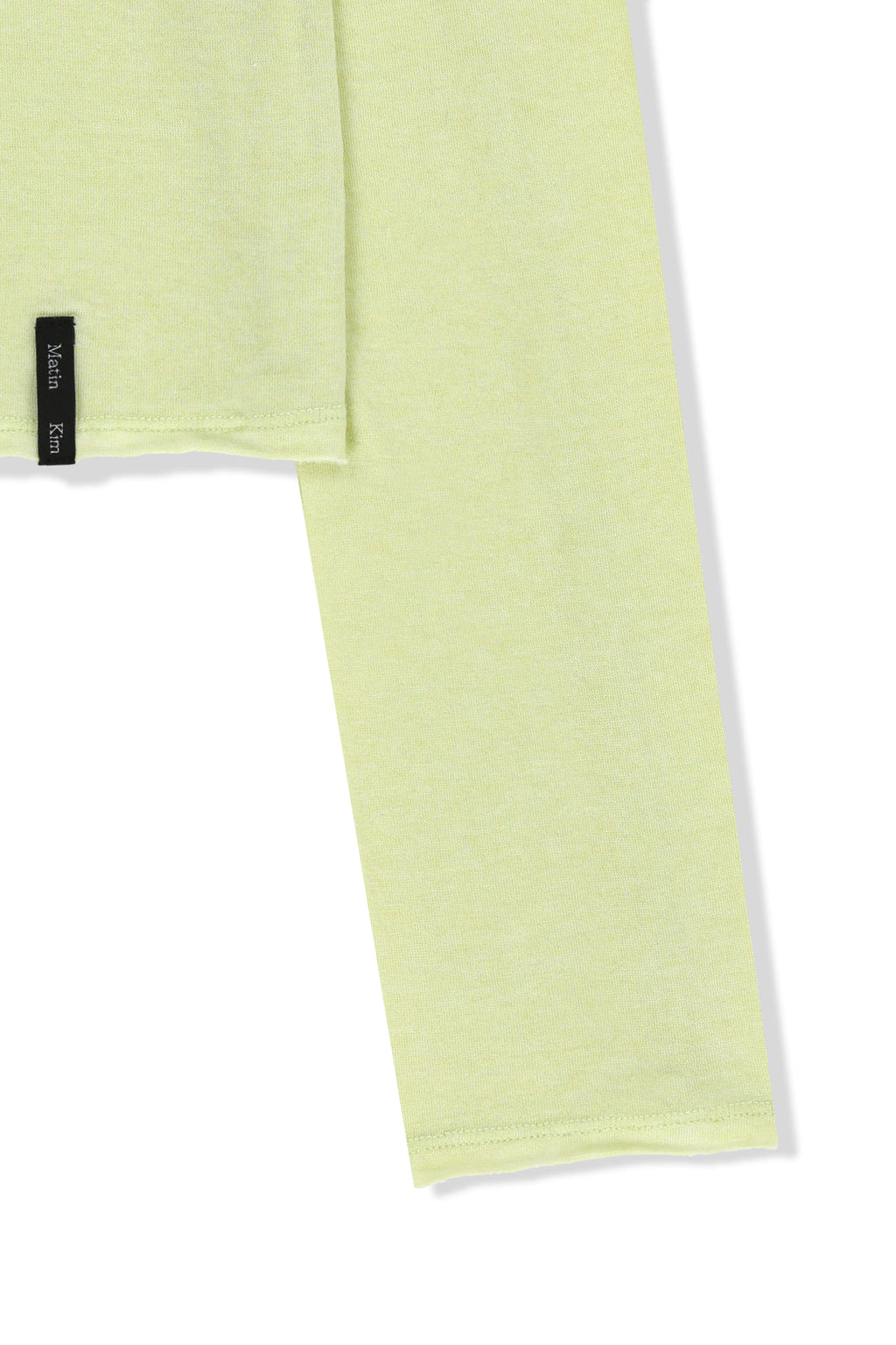 Matin Kim - Raw Cut High Neck Top (Lime) product image 4 | TRAB K-Fashion Australia