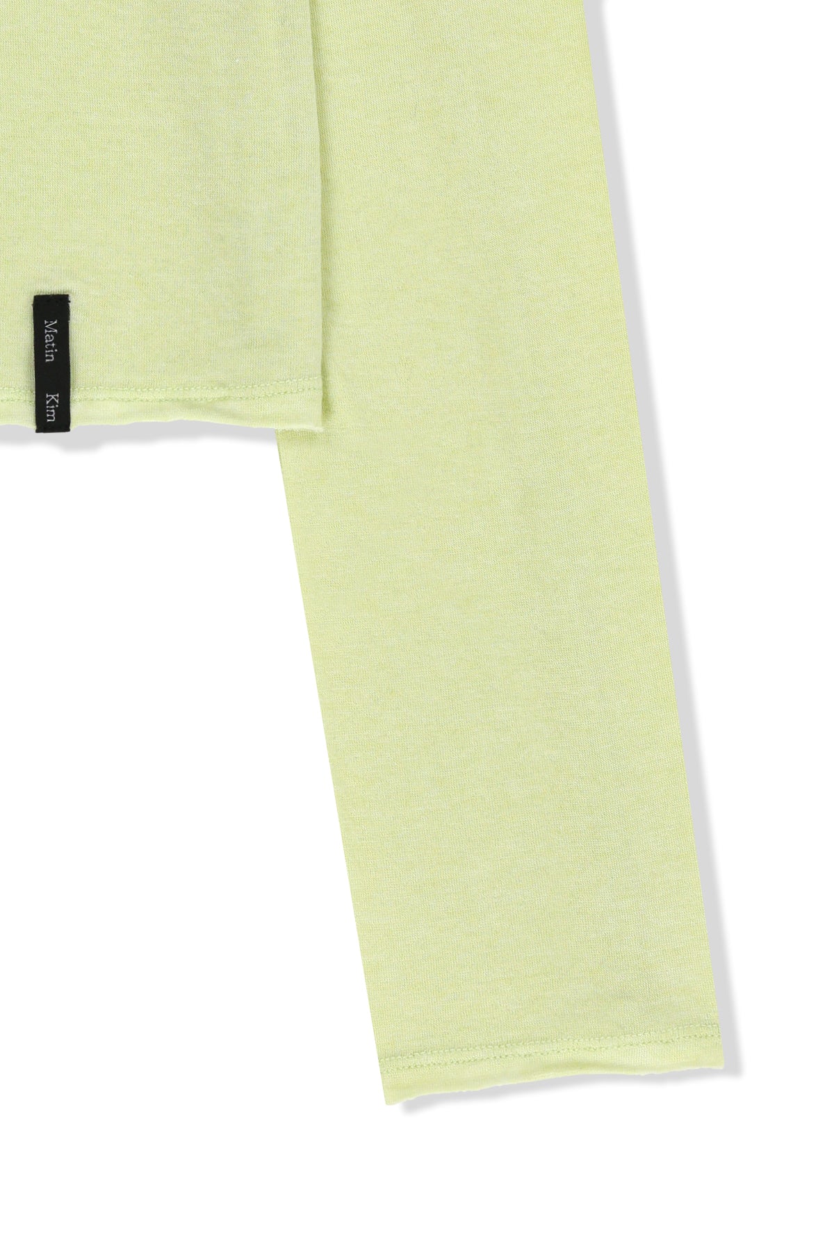 Matin Kim - Raw Cut High Neck Top (Lime) product image 4 | TRAB K-Fashion Australia