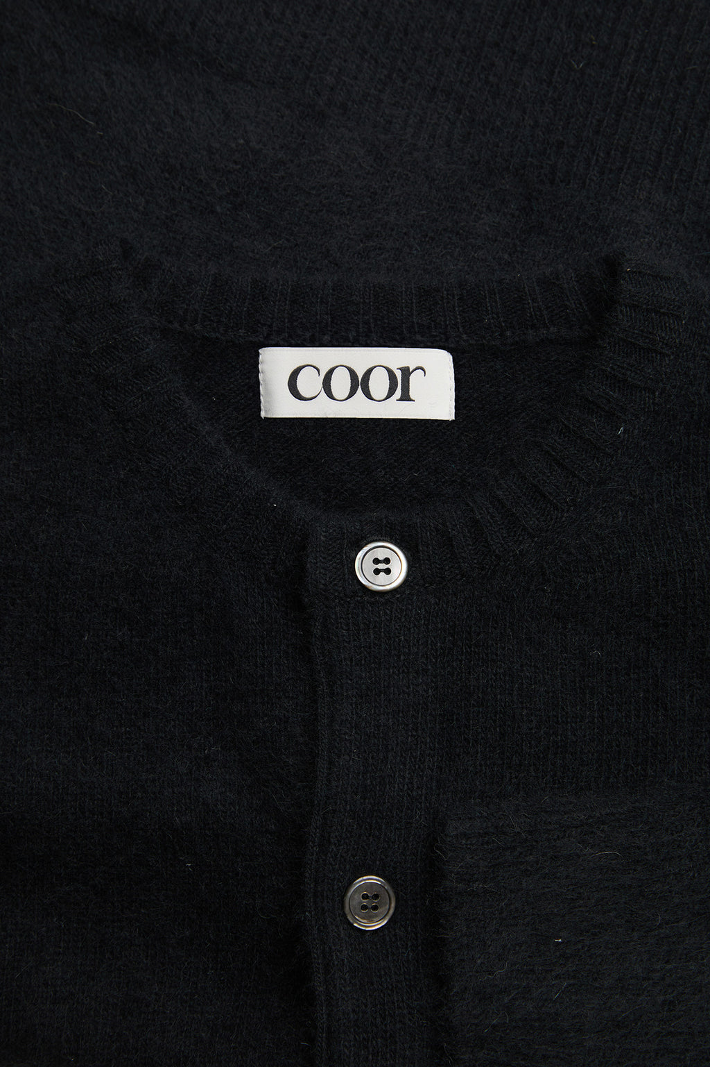 Coor - Raccoon Cropped Round Cardigan (Black) product image 5 | TRAB K-Fashion Australia