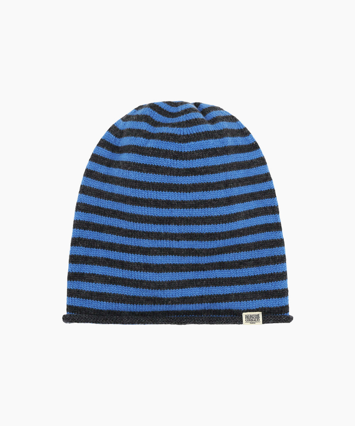 Marithe & Francois Girbaud - Micro Classic Logo Stripe Beanie (Blue) product image 3 | TRAB K-Fashion Australia