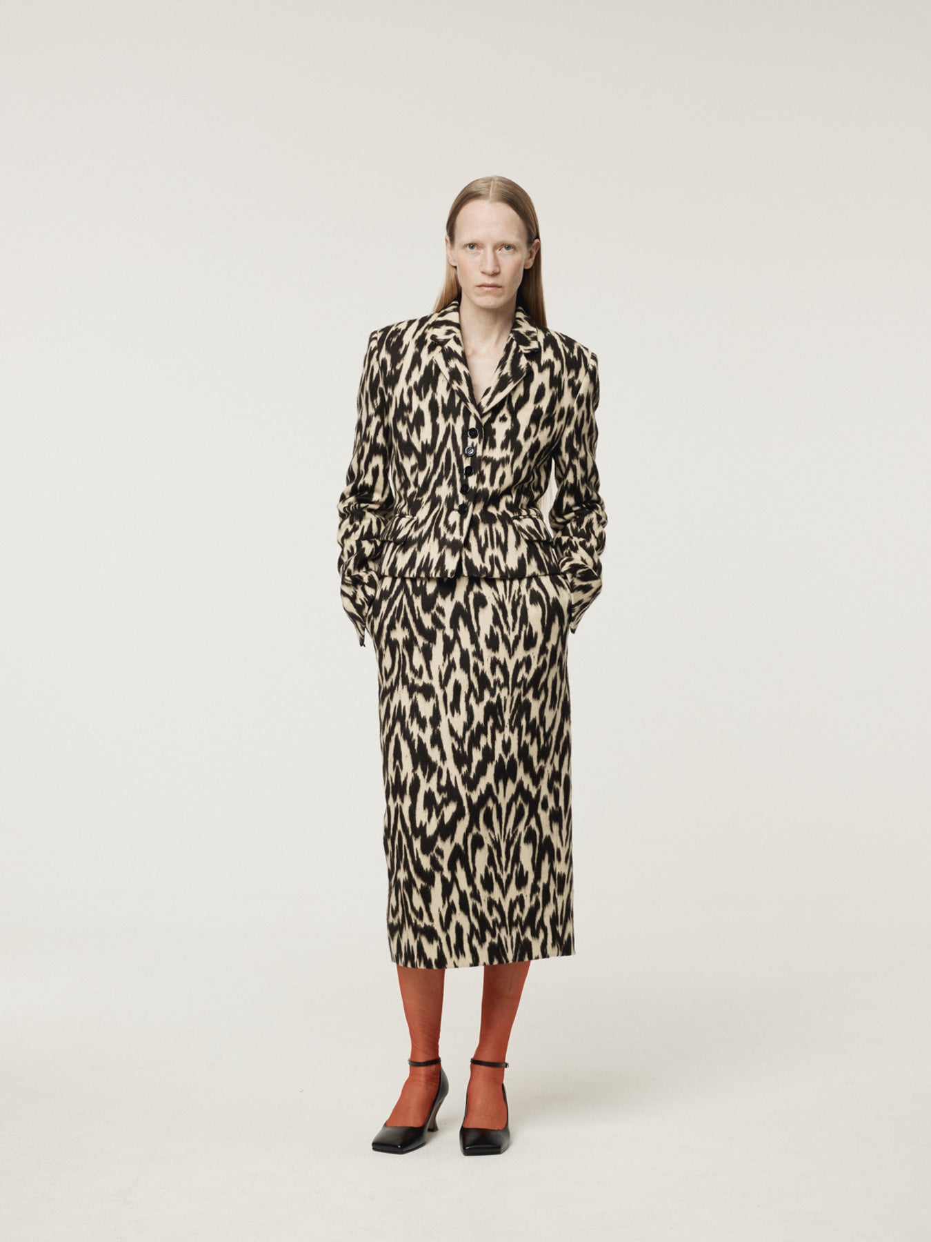 Recto - Leopard Short Jacket (Dark Brown) product image 2 | TRAB K-Fashion Australia