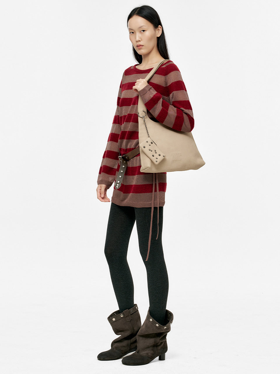 Marge Sherwood - Halter Hobo Large (Nude Nubuck) product image 3 | TRAB K-Fashion Australia