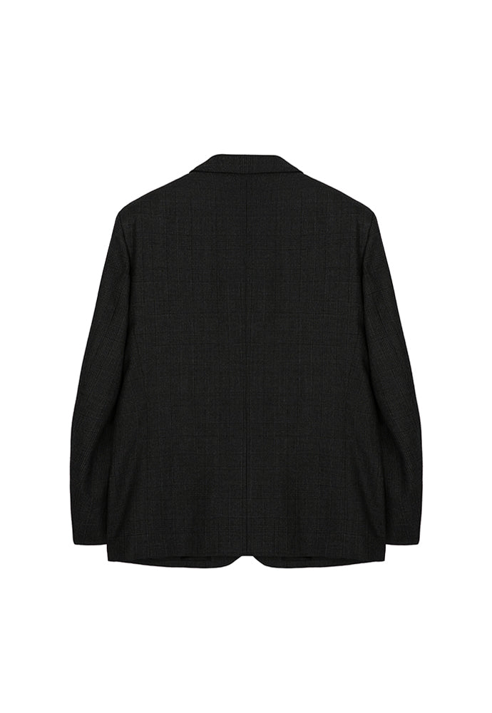 Tonywack - Signature 2-Button Blazer (Charcoal Grey Check) product image 7 | TRAB K-Fashion Australia