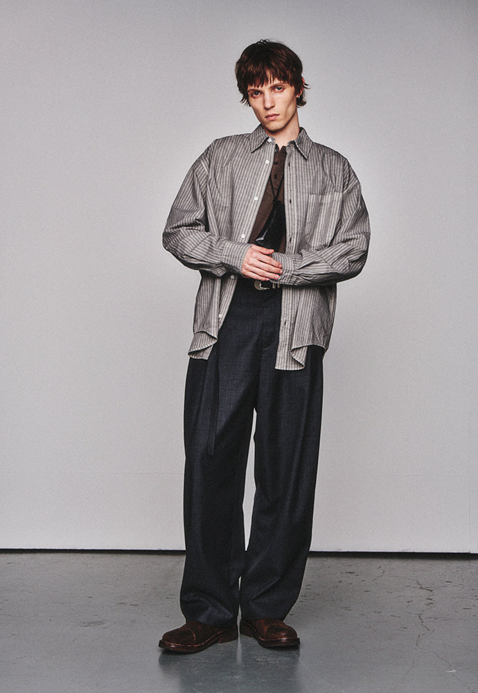 Art if acts - Pigment-Dyed Stripe Shirt (Cliff) product image 5 | TRAB K-Fashion Australia