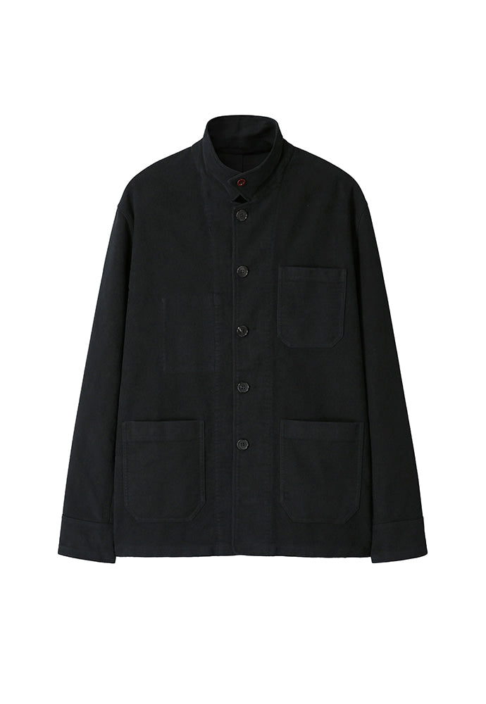 Art if acts - Washed Moleskin French Work Jacket (Faded Black) product image 8 | TRAB K-Fashion Australia