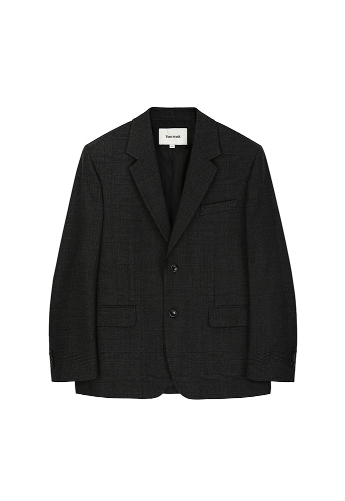 Tonywack - Signature 2-Button Blazer (Charcoal Grey Check) product image 5 | TRAB K-Fashion Australia