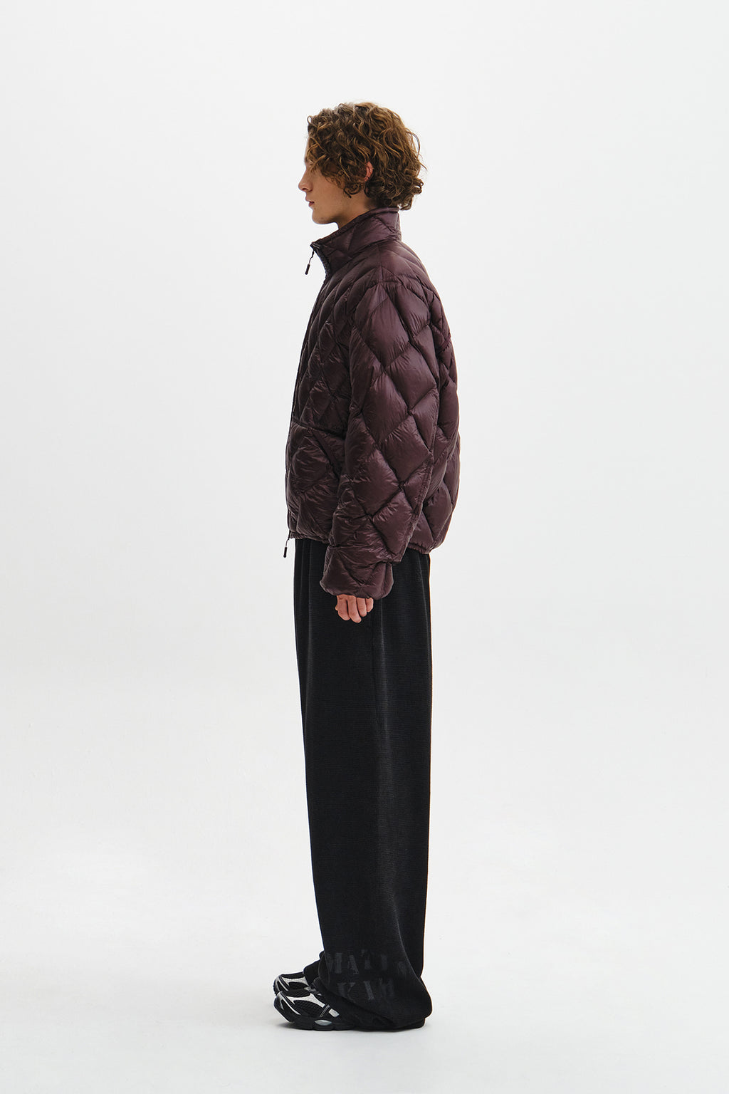 Matin Kim - Mix Quilted Light Down Jumper (Purple) product image 7 | TRAB K-Fashion Australia