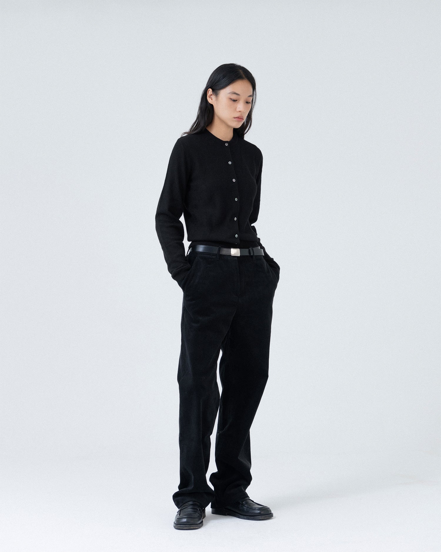 Brownyard - Round Cardigan (Black) product image 2 | TRAB K-Fashion Australia