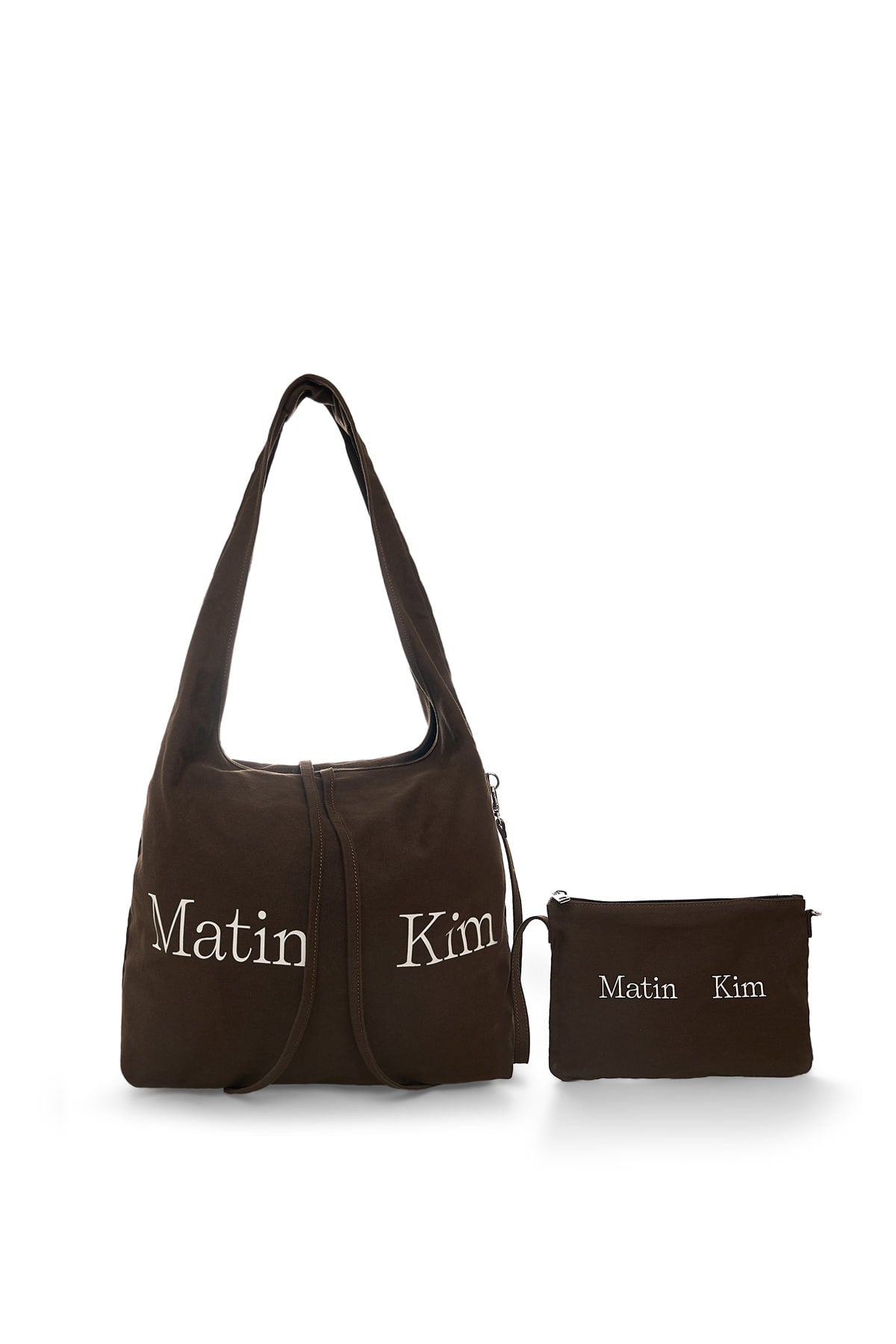 Matin Kim - Logo Point Round Ecobag (Khaki Brown) product image 4 | TRAB K-Fashion Australia
