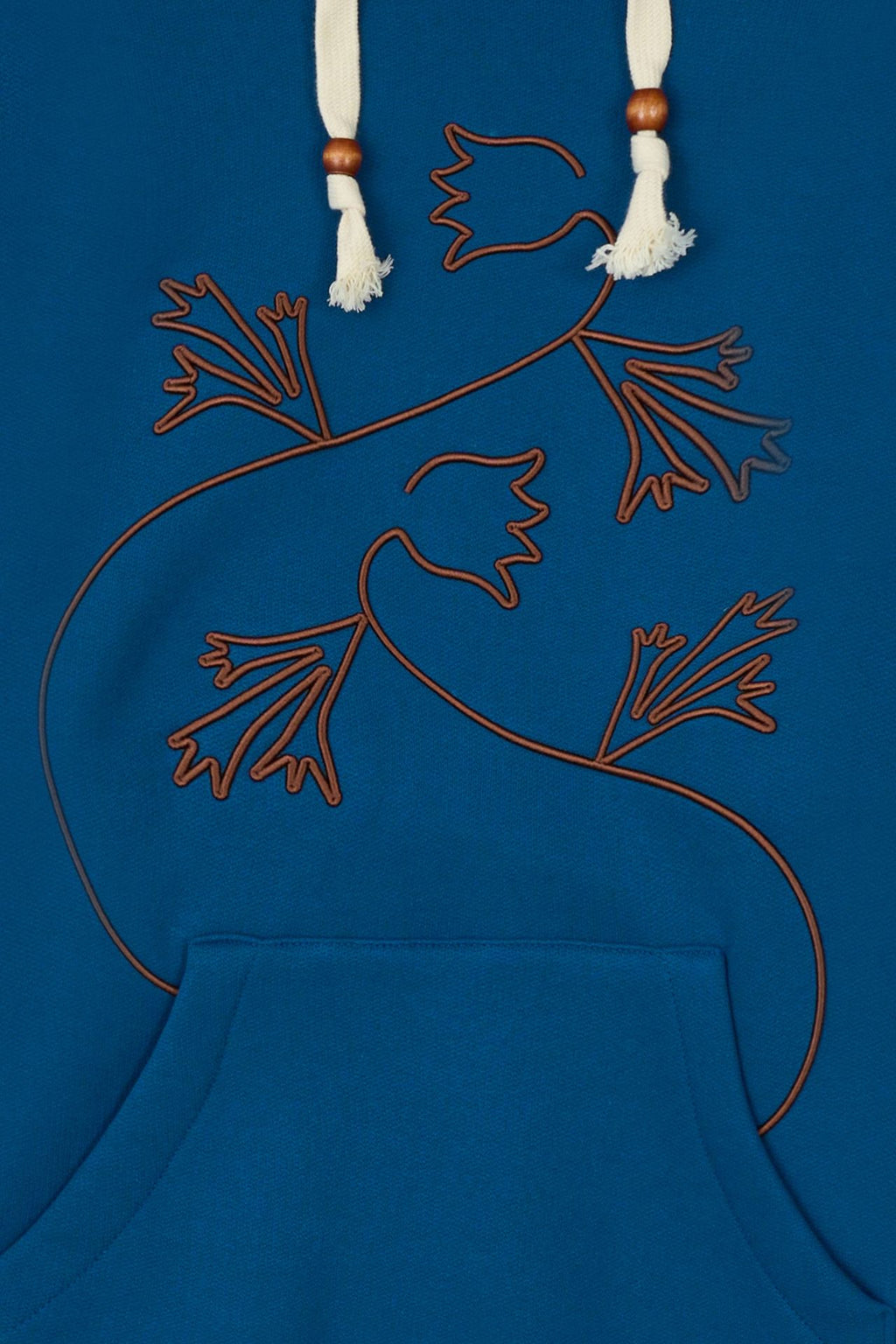 Ioedle - Pasqueflower Three-Dimensional Embroidery Hood (Blue) product image 5 | TRAB K-Fashion Australia
