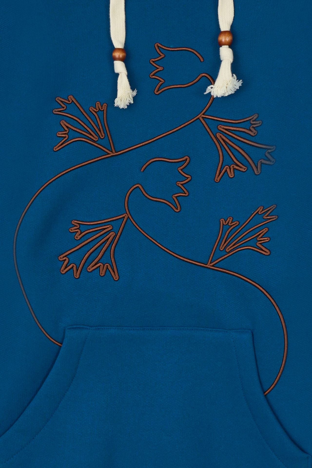 Ioedle - Pasqueflower Three-Dimensional Embroidery Hood (Blue) product image 5 | TRAB K-Fashion Australia