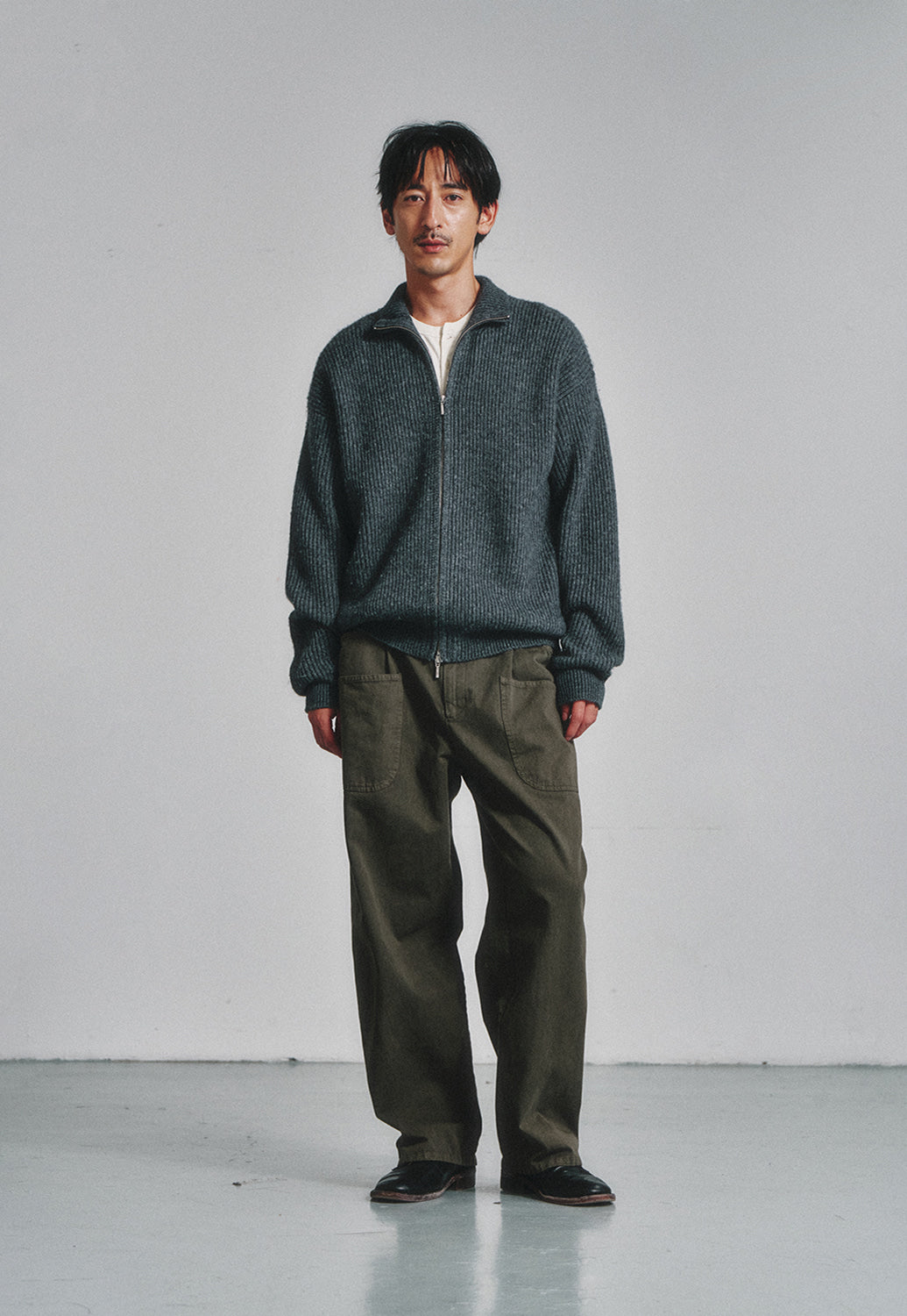Art if acts - French Workwear Pants (Khaki) product image 2 | TRAB K-Fashion Australia