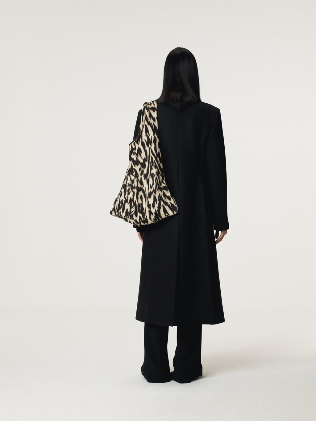 Recto - Slim Fit Long Coat (Black) product image 3 | TRAB K-Fashion Australia