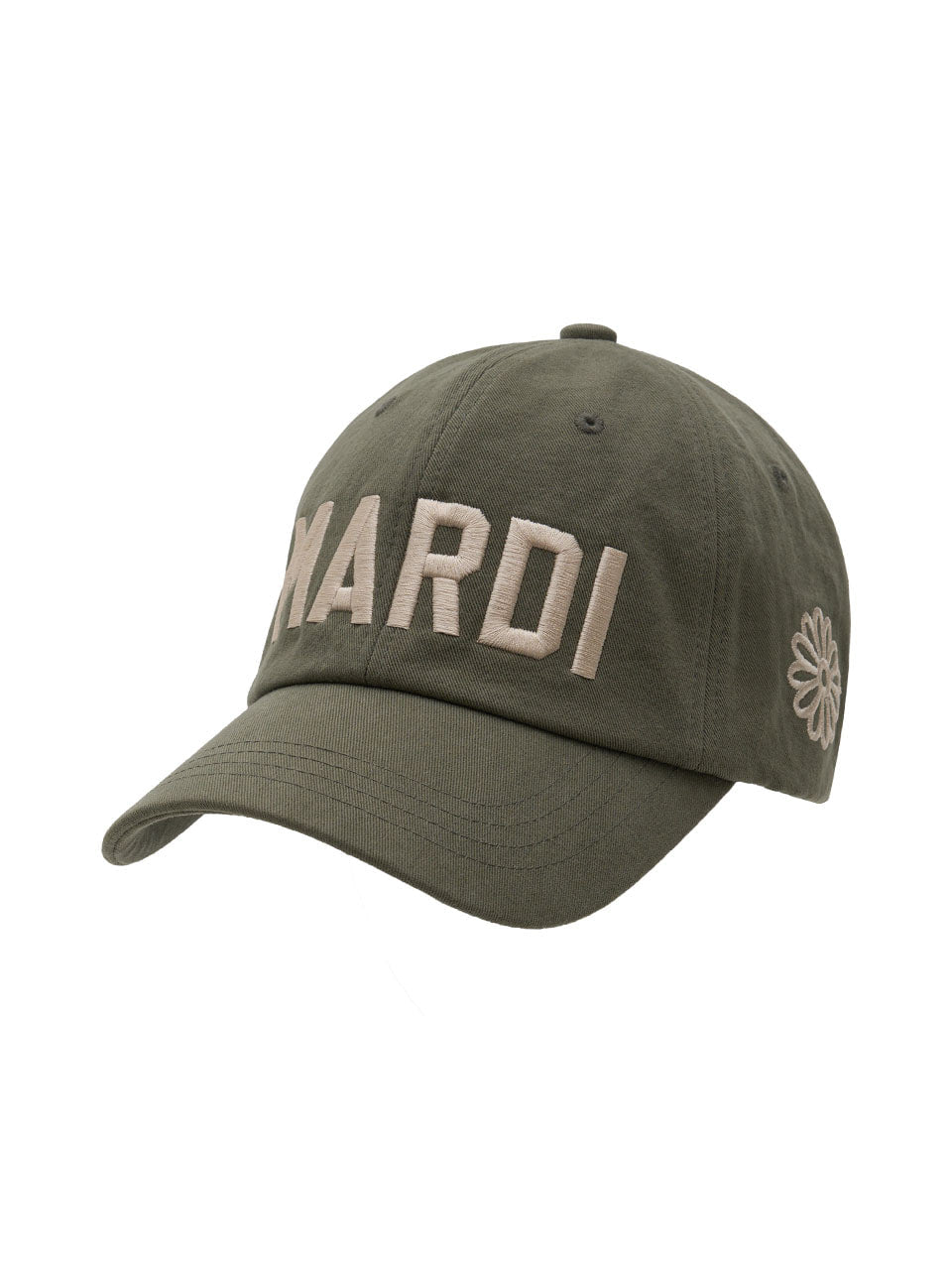 Mardi Mercredi - Cap Mardi Bold Logo (Khaki Cream) product image 1 | TRAB K-Fashion Australia