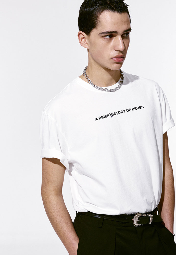 Tonywack - Drug Reference Washed T-Shirt (White) product image 4 | TRAB K-Fashion Australia