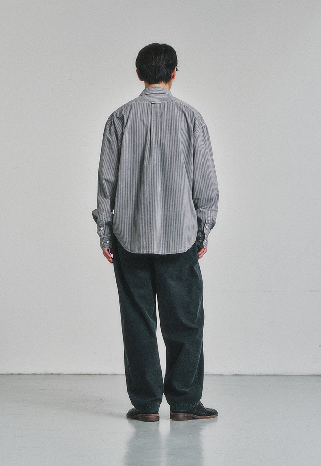 Art if acts - Cotton Side Tuck Curved Trousers (Stone) product image 4 | TRAB K-Fashion Australia