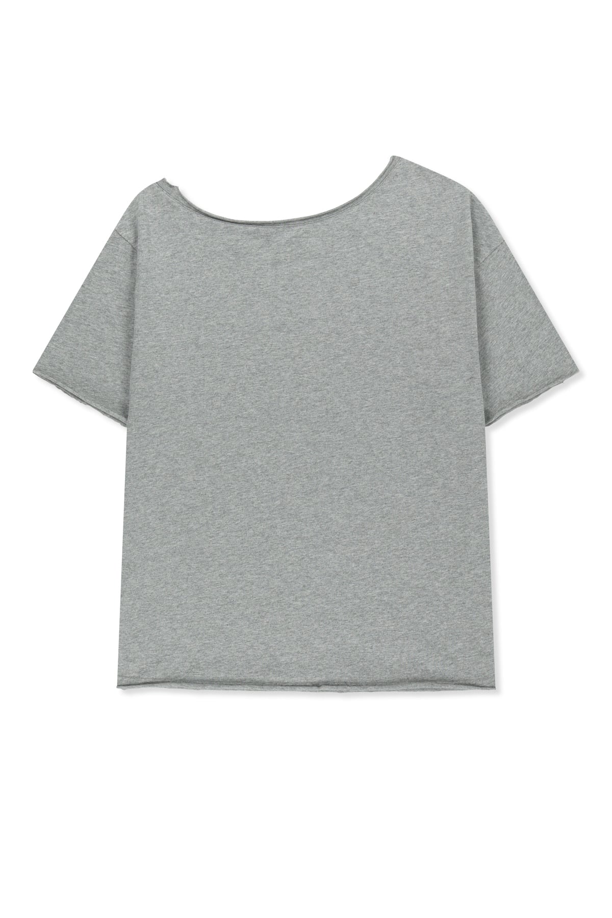 Matin Kim - [Pre-Order – Ships July 3] Mtk 16 Graffiti Logo Asymmetric Top (Grey) product image 3 | TRAB K-Fashion Australia