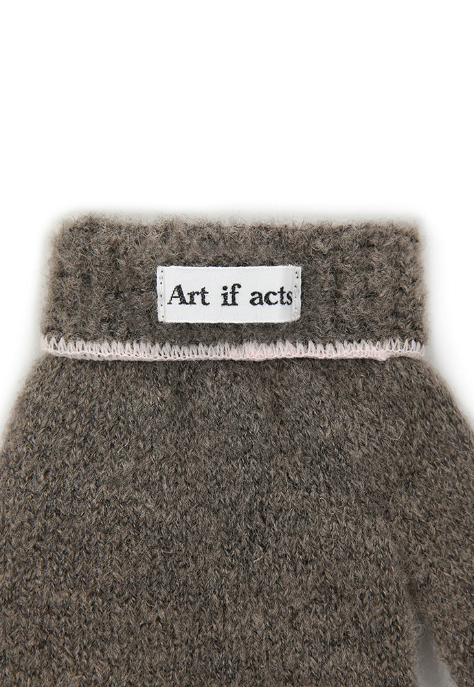 Art if acts - TEMBEA X Art if acts_ 3 Fingers Mitten (Mocha) product image 5 | TRAB K-Fashion Australia