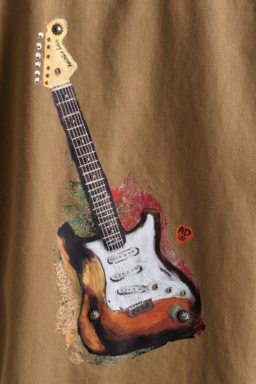 Andersson Bell - Guitar Printed Cotton Jacket (Tan) product image 6 | TRAB K-Fashion Australia